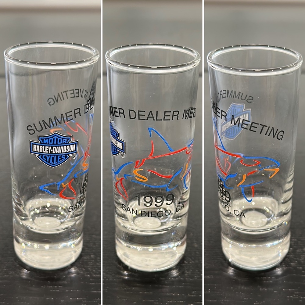 Harley-Davidson San Diego Dealer Show Tall Shot Glass